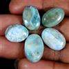 Royal_gems_shop 45,80 ct 100% pietra preziosa cabochon ovale naturale blu cielo Larimar...