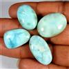 Royal_gems_shop 78,50 ct 100% pietra preziosa cabochon ovale naturale blu cielo Larimar...