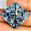 Royal_gems_shop 23,75 ct 100% naturale blu Power Pietersite fantasia coppia cabochon pietra...