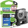 DYMO D1 etichette durevoli originali | 12 mm x 5 mm | stampa bianca su nero | etichette autoadesive che durano sulle superfici impegnative | per etichettatrice LabelManager | 1 Pezzo