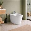 Azzurra Ceramica Bidet da Terra Monoforo Collezione Forma cm 54 Ceramica Bianca ,