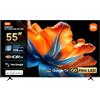 XIAOMI TV S Mini LED 55 pollici (140 cm), QLED Mini LED Televisore, 4K UHD, Smart TV con Google TV, HDR10+, Tuner DVB-C/S/S2/T/T2, 60Hz con 120Hz Game Boost Mode, MEMC, Dolby Audio, Airplay 2