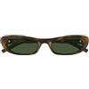 Saint Laurent Occhiali da Sole SL 557 SHADE 002 Marrone/Verde Donna 53/20/145
