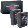 Baxxtar 2 batterie V-Mount V50 compact III (47Wh/322g) LG Cells Interno (3200 mA