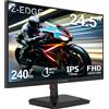 Z Z-Edge Z-Edge Monitor Gaming 24,5 pollici, Schermo PC 240 Hz, Pannell IPS, MPRT da 1 ms