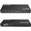 WAVLINK USB 3.0/USB C Ultra 5K Universal Docking Station supporta due uscite vid
