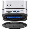 SHENZHEN ORICO TECHNOLOGIES CO.,LTD ORICO MiniLink Dock e Supporto per Mac mini M4, Hub USB C in Alluminio