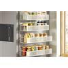 SONGMICS Portaspezie Magnetico, Set di 4, 2 Scaffali Grandi e 2 Piccoli, Mensole Magnetiche senza Forare, per Cucina Frigorifero Microonde Lavatrice, Bianco Crema KCS061W01