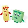 Learning Resources Divertenti Amici Numberblocks Tre e Quattro, Teneri Giocattoli di Peluche dei Numberblocks, Peluche dei Numberblocks per Bambine e Bambini