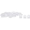 Does not apply 99003 Ganci Scorrevoli per Binari Tende, Neutro, 100 X 100 X 15 Mm, 25 Pezzi