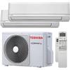 Toshiba Condizionatore Toshiba Shorai R32 dual split 5000+5000 BTU inverter A++ unità esterna 4,0 kW RAS-2M14G3AVG-E-RAS-M05PKVSG-E-2