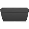 FLORUS Paris Terrace Trough 60cm - Fioriera per Esterno - 100% Plastica Riciclata - L59 x W29 x H26 - Anthracite