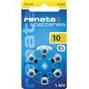 Renata ZA 10 batterie acustici 60 (10 schede da 6 pile