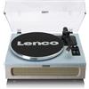 Lenco Giradischi LS-440 - Giradischi Bluetooth - Altoparlante integrato 40 Watt RMS - Trasmissione a cinghia - Pitch Control - Preamplificatore - RCA Out e AUX-In - Blu LS-440BUBG