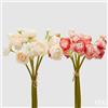 EDG Enzo De Gasperi Ranuncolo Bouquet x6 Ass. H 30 Cm Pianta Artificiale Rosa Chiaro o Scuro 1 Pz