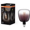 OSRAM Lampada LED Vintage 1906 vetro fumé, 4,5W, 150lm, forma Globo con diametro 140mm e attacco E27, luce bianca calda, filamento lineare, dimmerabile, durata fino a 15.000 ore