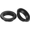M METERXITY 2-Pack Passacavi In Gomma Per Ringhiera, Foro Da 40mm Anello A Occhiello 35mm ID Guarnizione Per Cablaggio, Cavo, Automobile, Passacavi Auto [Nero]
