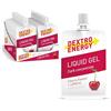 DEXTRO ENERGY LIQUID GEL CHERRY + CAFFEINE - 18 X 60 ml (Confezione da 18 pezzi) - Concentrato di glucosio da carboidrati disponibili rapidamente, Energy Gel, Caffeina Booster, Energy Riegel