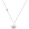 CYMYSS Collana da donna in argento sterling 925, con ciondolo, lunghezza 40-45 cm, regolabile, regalo per donne, Allgemeines, Gemma, Non pietra preziosa