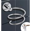 IPEA Porta Asciugacapelli Autodesivo da Parete - Non Necessita Foratura - Design Moderno - Elegante Porta Phon Adesivo da Muro per Phon da Incollare in Bagno e Casa - Supporto