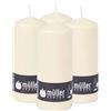 seit 1744 müller KERZEN Müller Candele Grandi a Colonna - Set di 4 Candele Colore Avorio - 78 x 200 mm - Lunga Durata di 80 Ore - Cero Antigoccia - Inodore - Qualità RAL