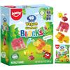 AMOS 4D Caramelle Gommose Blocchi & Mattoni Dolci, Pasqua Regali Dolci Caramelle 4 Sapori (Fragola & Anguria & Ananas & Mango), Vegane Alla Sacchetti Feste Dolcis - 240G
