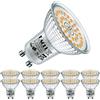 EACLL Lampadine LED GU10 6W 2700K Equivalenti a Alogena 90W, Pacco da 10, 660 lumen Luce Bianca Calda. Faretti AC 230V senza Sfarfallio, Angolo a Fascio 120° Spot, Non dimmerabile Lampade riflettori