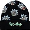 Concept One Berretto con Logo Morty e Testa di Rick Sanchez Lavorato a Maglia, Nero, Taglia Unica, Nero, Etichettalia Unica