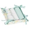THUN Set 3 Canovacci con Cestino Incanto di Primavera, Tessuto, 40x60 cm, Stile Floreale Primaverile