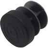 Adsamm® / 32 x puntali alettati a incastro / neri / Ø 12 - 14 mm / tondi / piedini in polietilene per gambe di mobili in tubolare / puntali protettivi per arredi Adsamm® Quality