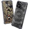 Oakshield Cover per iPhone 16 PRO Max Magsafe - Custodia per iPhone 16 PRO Max Apple - Case Antiurto con Bordi Rialzati - Robusta con Standard di Grado Militare - Grigio
