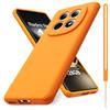 Vansdon Cover Compatibile con Xiaomi Redmi Note 15 4G/5G/Poco M8 5G | Contiene Gomma Gel di Silicone Liquida Antiurto Custodia - Arancione