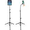 RCHYFEED 63 Supporto per Ipad Treppiede per Tablet, Supporto da Terra per Tablet Collo di Cigno, Treppiede Ipad con Rotazione a 360°, Treppiedi Smarthphone, Stand iPad Pro Air Mini