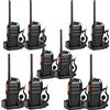 Retevis RT24 Walkie Talkie, PMR446 Licenza-Libero 16 Canali CTCSS/DCS, Walkie Talkie Professionali, Ricetrasmittenti con Auricolare, per Ristoranti, Scuole, Supermercati, Hotel ecc. (Nero,5 Coppia)