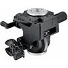 Manfrotto 400 Testa Serie a Cremagliera con Attaco Rapido per Fotografia, Nero Alluminio