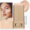 Muiefe Fondotinta in Stick, Correttore Idratante a Copertura Totale, 3in1 Foundation Stick Makeup, Fondotinta in Crema, Trucco a Lunga Durata e Impermeabile, Uniforma L'Incarnato per Uomo e Donna, #04