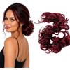 CAISHA XXL Posticcio Capelli Elastici Acconciature Da Sposa Voluminoso Riccio Chignon Rosso Marrone Scuro Mix HW41