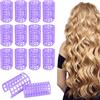 Duronge 12 Pezzi Bigodini per Capelli, Bigodini Autoadesivi, Bigodini Set, Bigodini in Plastica, per Capelli Lunghi, Medi, Piccoli, Salon Barber