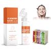 Howoatin Turmeric Kojic Acid Cleansing Foam con spazzola, schiuma delicata per una pulizia profonda e una pelle chiara, formula nutriente per pelli sensibili, ideale per la cura quotidiana del viso mattutino e