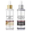 Wvu & Wvo Peel Shot Glow Riso Fiala Duo, Peel Shot Black Rice Duo, Peeling per il viso, Riso bianco e nero come esfoliante (2 pezzi, 100 ml)