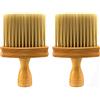 HUAYINGMEI Spazzola da taglio per capelli, spazzola professionale per parrucchieri/barbiere in legno (2 pezzi)