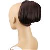 CAISHA Chignon Pezzo Di Capelli Treccia Chignon Chignon Hepburn Cravatta Per Capelli Updos Marrone Scuro Mix HD5