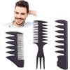KASLCWA Pettine per lo Styling per Uomo, Pettine Capelli da Uomo Denti Larghi, 3pcs Pettini a Denti Larghi, Capelli Pettini Ampio per Casa Salone Viaggiare Parrucchieri, Barbiere