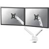 NEWSTAR supporto da scrivania per monitor 32" 2 display Bianco 360°