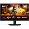 AOC Monitor QD-OLED 26.5" 2560x1440 240Hz Gaming Nero, Rosso
