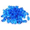 Corkwaw Pietre decorative in vetro, 0,5 kg, circa 460 g, pietre di vetro di mare irregolari, pietre artificiali smaltate per riempire vasi, spargere la tavola, decorazione per acquario, piante aeree (blu