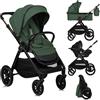 LIONELO Layla Passeggino 3 in 1 con Navicella e Seggiolino Auto, 0-48 Mesi | Fino a 22 kg, Navicella fino a 9 kg, Seggiolino Auto fino a 13 kg, AiryDots, Ruote PU 360° e Sospensioni Complete