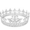 LEEMASING Corona da uomo o da ballo di fine anno, decorazione medievale reale per cosplay, ritorno a casa, ballo di fine anno, decorazioni (Argento)