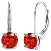 DOCHAIS Moissanite Orecchini Donna Argento 925 0.5ct-1.0ct Brillante Oro Bianco Orecchini Punto Luce Regalo Donna Compleanno J
