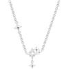 CYMYSS Collana da donna in argento sterling 925, con ciondolo, lunghezza 40-45 cm, regolabile, regalo per donne, Allgemeines, Gemma, Non pietra preziosa